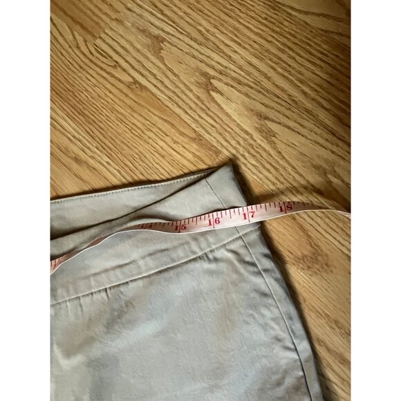 Lark & Ro Pull-On 8 Womens Stretch Tan Dress Pants - Picture 4 of 7